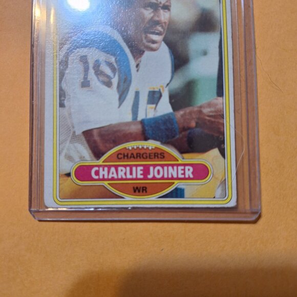 charlie joiner 1980 topps #28 - Picture 2 of 4